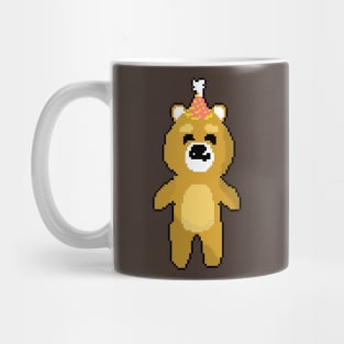 Cuddly and Cute: Pixel Art Illustration for Charming Tees Mug